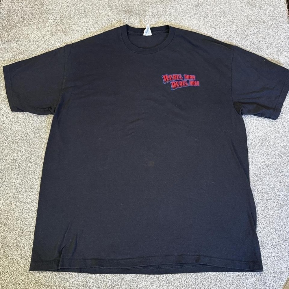Rebel Born Rebel Bred Black T-Shirt Big & Tall Men's 2XL